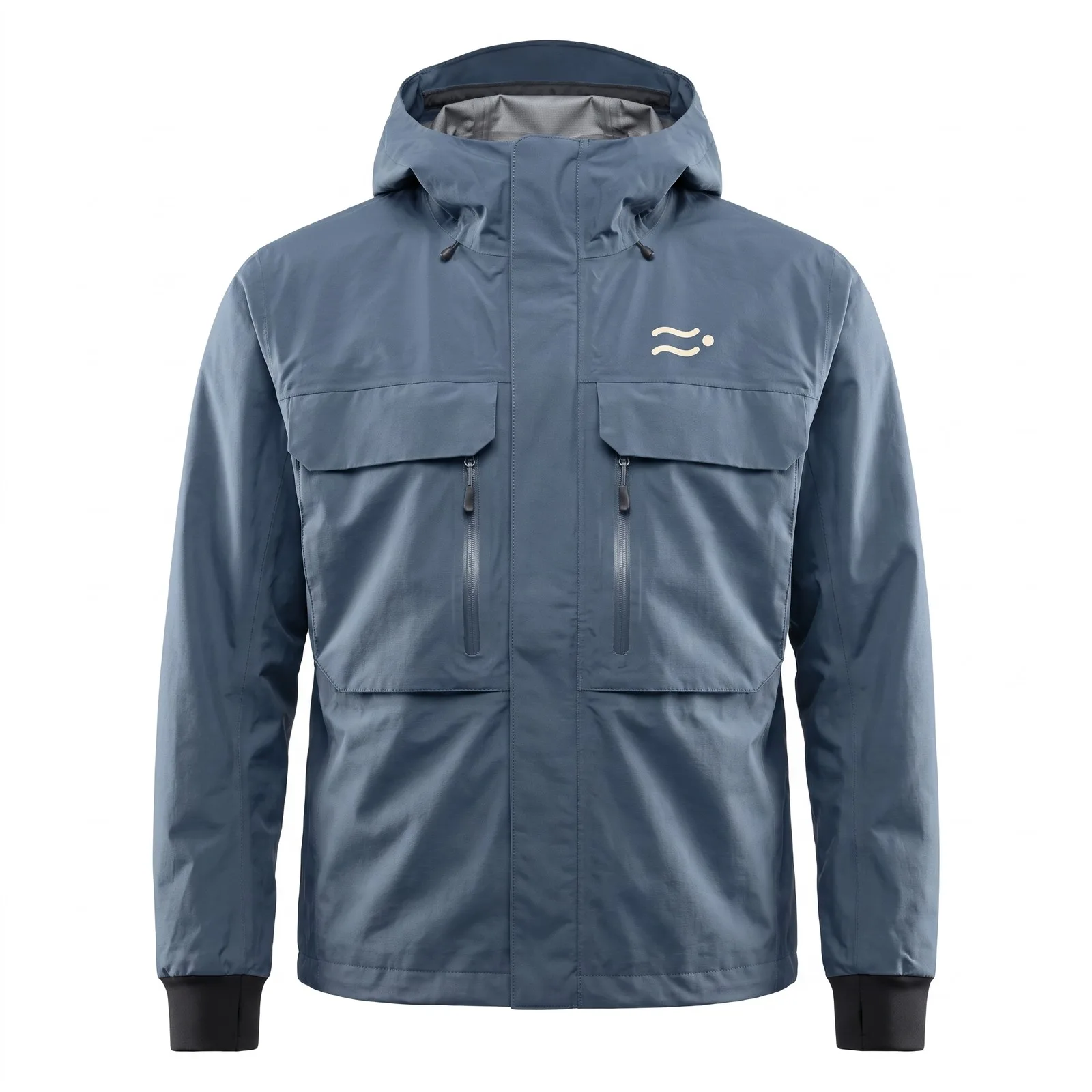 Driftline waterproof wading jacket, slate blue